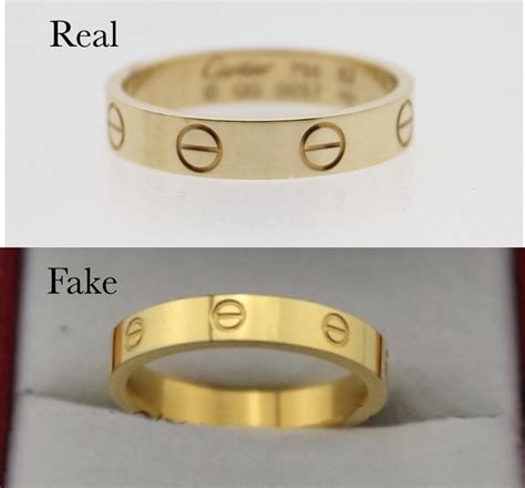 cartier love ring real vs fake|cartier love ring 750 52833a.